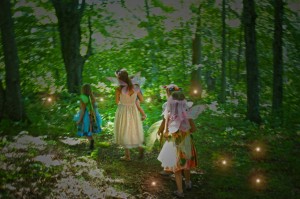Walk 3 times making a Fairy Wish Woodland